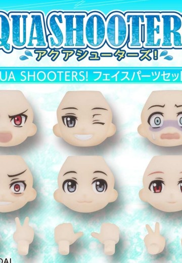 Aqua Shooters! 面部替换件套装 03 | Hpoi手办维基