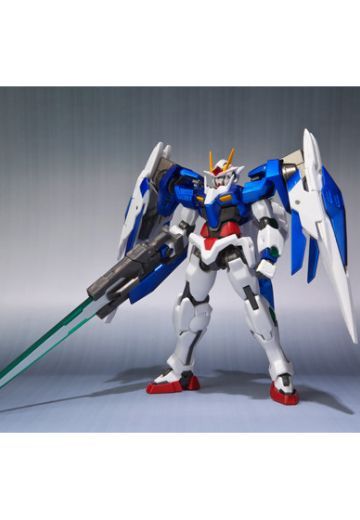 ROBOT魂 剧场版 机动战士高达00 -先驱者的觉醒- GNR-010 オーライザー&GN-0000 00高达&GN-0000 + GNR-010 00斩击强化模组 GN粒子储存器 形态 | Hpoi手办维基