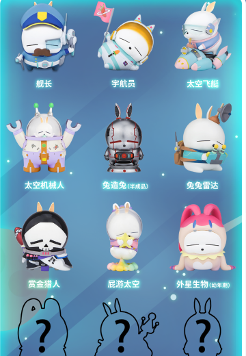 流氓兔太空系列盲盒 | Hpoi手办维基