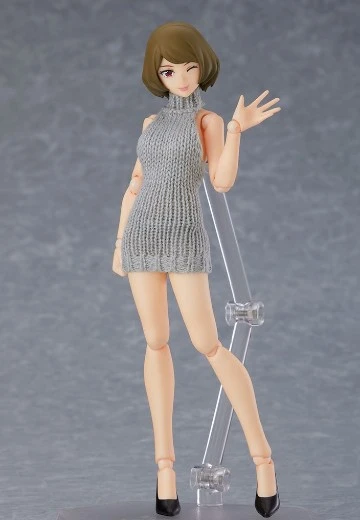 figma#505 女性body 千秋 露背毛衣