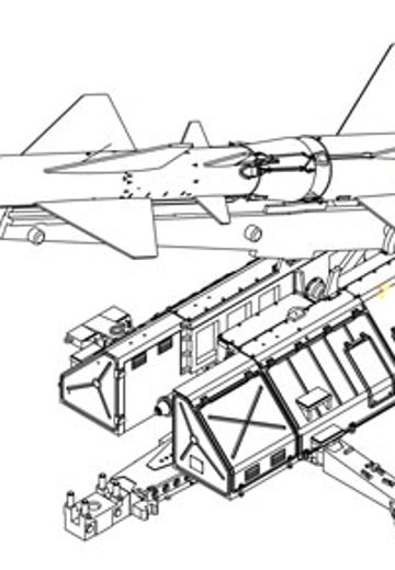 No.82933 苏联 萨姆-2型 地对空导弹 ＆ 发射架