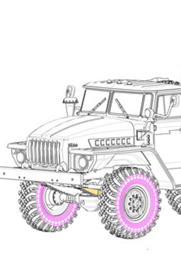 No.82931 俄罗斯BM-21“冰雹”122毫米多管火箭炮