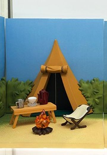 黏土人场景 野营B