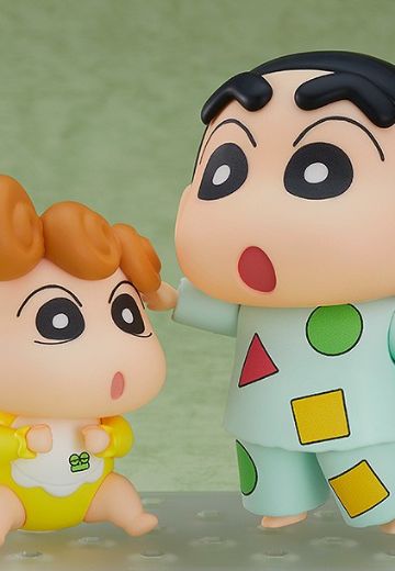 粘土人#1565 蜡笔小新 野原新之助 睡衣Ver. & 小葵 | Hpoi手办维基