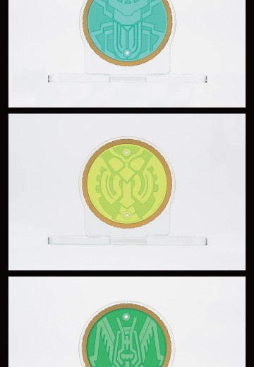 亚克力Logo摆件 EX 假面骑士欧兹 锹螳蝗联组/虫系联组 核心硬币 | Hpoi手办维基