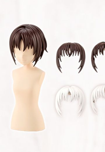 创彩少女庭园 放学后 短假发A 【白色＆巧克力棕色】 | Hpoi手办维基