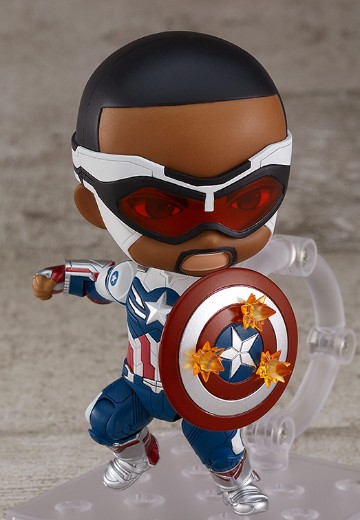 粘土人#1618-DX 猎鹰与冬日战士 美国队长 (山姆·威尔逊) DX版 | Hpoi手办维基