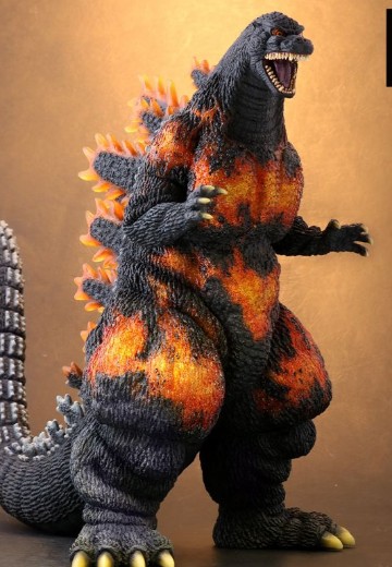 东宝30cm系列 哥斯拉大战狄斯罗亚 哥斯拉(1995) 激燃透明版