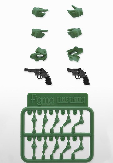 小军械库 [LAOP07]  figma用战术手套 2 左轮手枪套装「绿色」