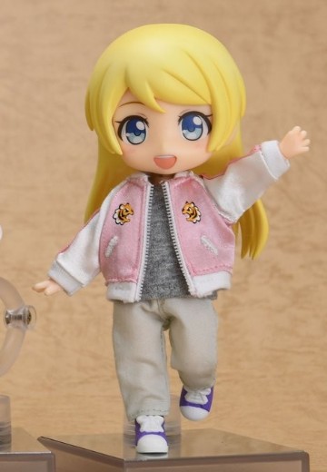 粘土娃 服装套组 棒球衫 粉色