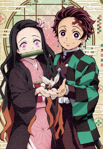 366片壁画拼图 鬼灭之刃 炭治郎 与 祢豆子 | Hpoi手办维基