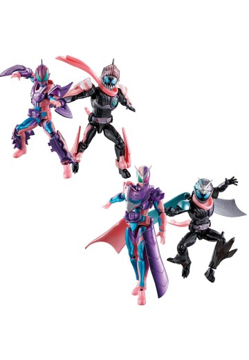 假面骑士利维斯可动人偶套装 巨齿狂鲨基因+猎鹰基因 | Hpoi手办维基