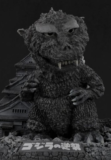 Q版拟真 哥斯拉逆袭 哥斯拉(1955) 大阪城场景模型套装 | Hpoi手办维基