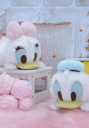 迪士尼 唐老鸭 黛西 毛茸茸 趴趴毛绒玩偶