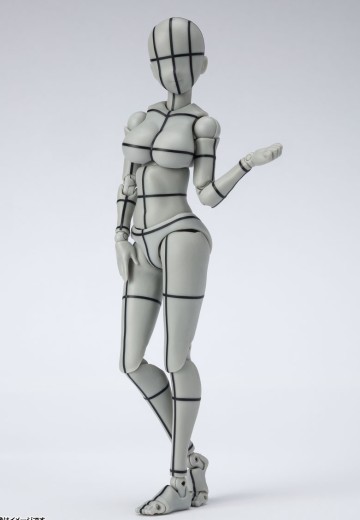 S.H.Figuarts 女性素体 -矢吹健太朗- 联名款 描线素体 (灰色)