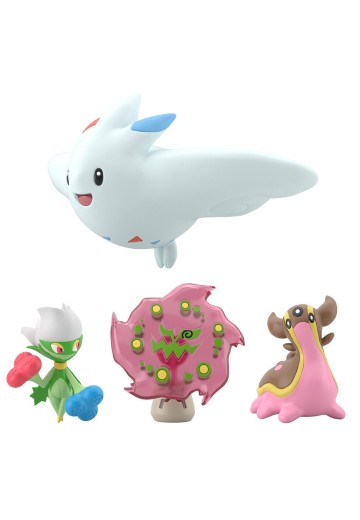 宝可梦比例世界 神奥地区 罗丝雷朵与海兔兽(西海)与花岩怪与波克基斯 | Hpoi手办维基