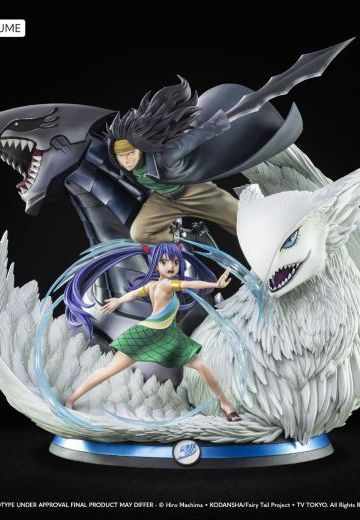 HQS+ 妖精的尾巴 伽吉鲁·雷特福克斯 与 温蒂・玛贝尔 | Hpoi手办维基