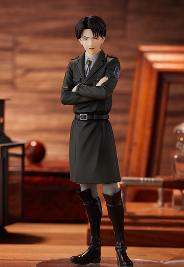 POP UP PARADE 进击的巨人 利威尔 黑衣版 | Hpoi手办维基