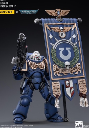 战锤40000 极限战士战团 战团英雄 原铸旗手波斯卡