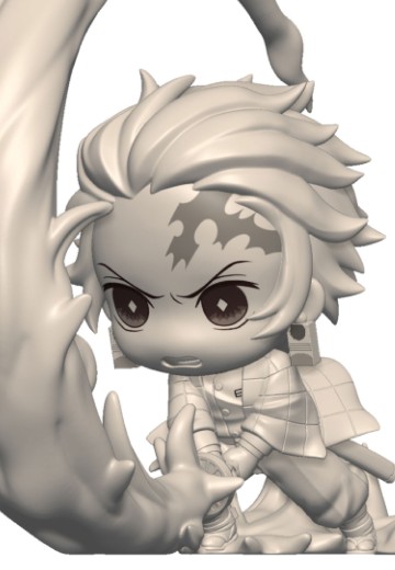 鬼灭之刃 掌中人偶精细版  灶门炭治郎与炼狱杏寿郎