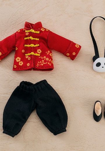 粘土娃 服装套装 短款唐装(红色/蓝色) | Hpoi手办维基