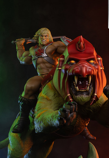 宇宙巨人希曼与太空虎 典藏雕像 | Hpoi手办维基