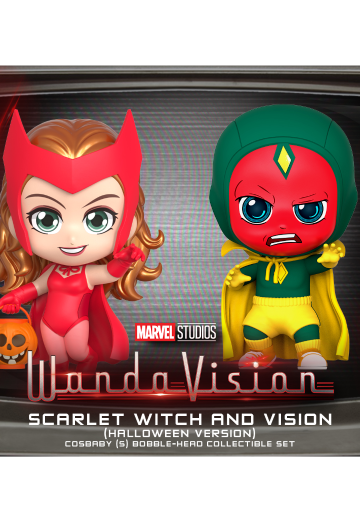 旺达幻视 猩红女巫与幻视 (万圣节版) COSBABY迷你珍藏人偶套装 | Hpoi手办维基