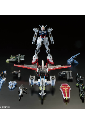 RG 高达基地限定 机动战士高达SEED 翔翼型强袭高达+空中霸王 重炮型/巨剑型套装[透明配色]