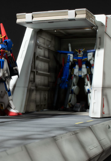 名场面还原系列 机动战士高达ZZ （1/144HG专用） 拟·亚伽玛级机动战舰弹射器