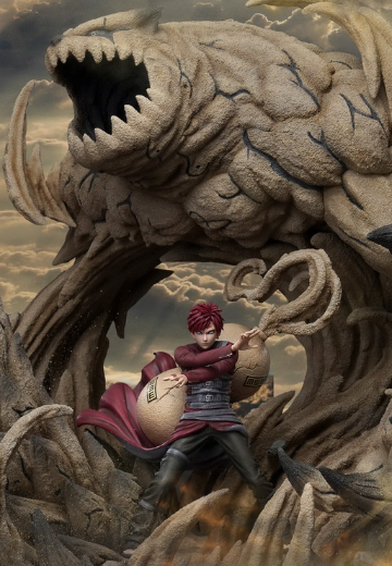 超大场景系列  火影忍者 疾风传 砂瀑之我爱罗 | Hpoi手办维基