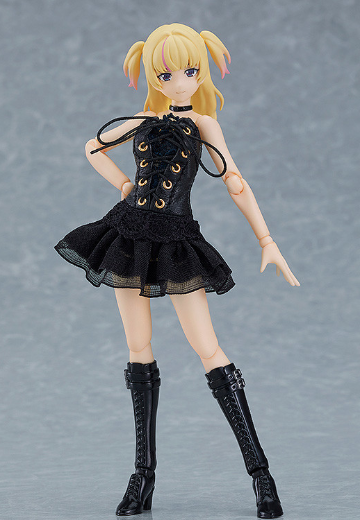 figma#581b 女性素体（有纪）   黑色紧身连衣裙 | Hpoi手办维基