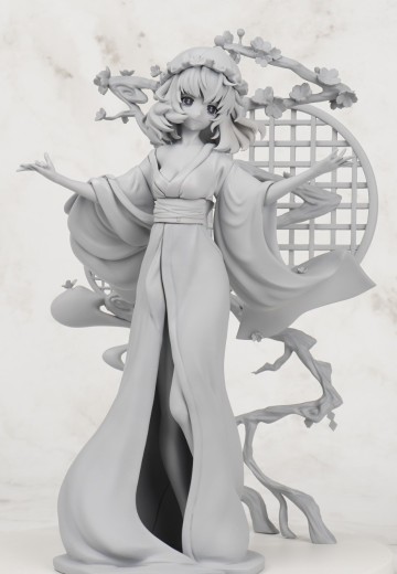 CHE手办原型大赛参赛品 东方Project 西行寺幽幽子 落樱 | Hpoi手办维基