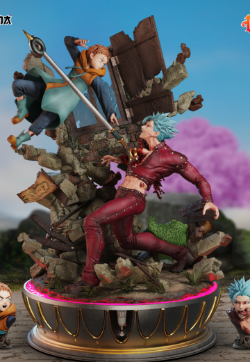 精英场景系列 七大罪  班 VS 金 | Hpoi手办维基