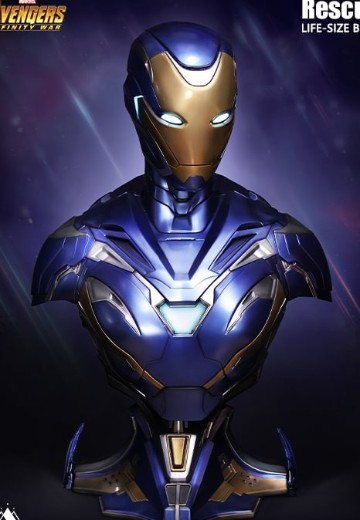 漫威系列 复仇者联盟4：终局之战 救援（佩珀·波兹） 49号装甲 胸像 | Hpoi手办维基