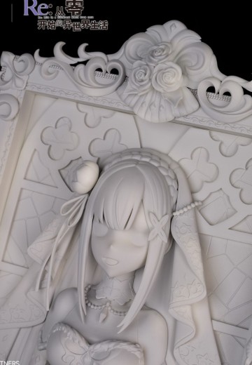 Re：从零开始的异世界生活 爱蜜莉雅 婚纱Ver. 立体相框