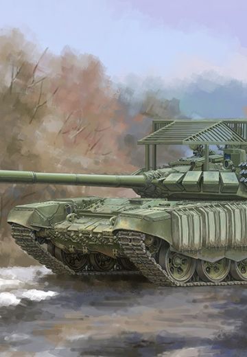 编号：09610 1/35 装甲车辆系列 俄罗斯 T-72B3 坦克 带4S24反应装甲及栅栏 | Hpoi手办维基