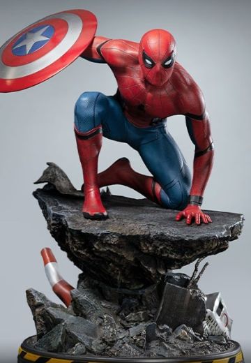 漫威系列 美国队长3 蜘蛛侠 全身像 | Hpoi手办维基