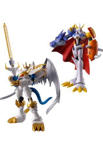 掌动 数码宝贝 帝皇龙甲兽 圣骑士形态 与 奥米加兽 | Hpoi手办维基