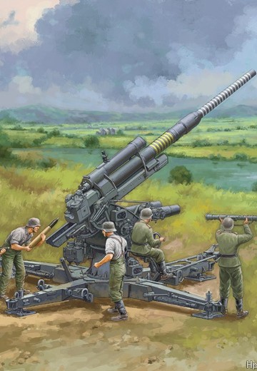 编号：02359 1/35 装甲车辆系列 德国 Flak 36/37 88毫米高炮