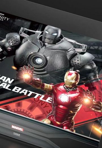 钢铁侠 铁霸王+钢铁侠 3号装甲 发光版 | Hpoi手办维基