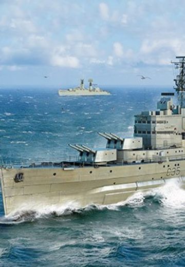 编号：06702  1/700 世界战舰系列  英国皇家海军“贝尔法斯特”轻型巡洋舰 1959年