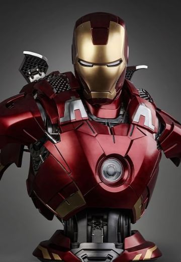 漫威系列 复仇者联盟 钢铁侠 7号装甲 胸像 | Hpoi手办维基