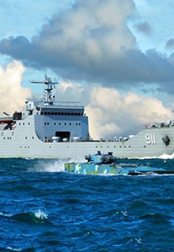 编号：06728 1/700 世界战舰系列 中国海军 072A型坦克登陆舰 | Hpoi手办维基