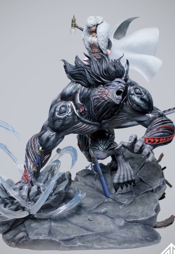 灵笼 白月魁VS兽化马克 | Hpoi手办维基