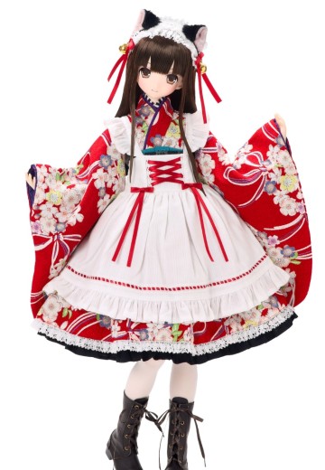 莉莉娅 / ～大正浪漫～ 跳舞的黑猫搭配娃娃套装（Azone限定）