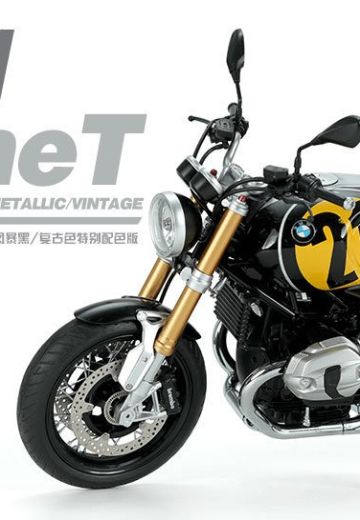 MT-003u 宝马 R nineT 摩托车 Option 719 金属风暴黑/复古色特别配色版 | Hpoi手办维基