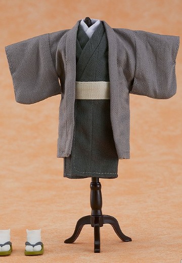 粘土娃 服装套组 和服 男孩（藏青色/灰色） | Hpoi手办维基