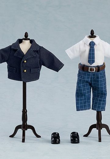 粘土娃 服装套组 制服外套:男孩（藏青色/粉红色） | Hpoi手办维基