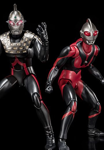 ULTRA-ACT  银河奥特曼 黑暗奥特曼（火花人偶）+黑暗赛文奥特曼（火花人偶）