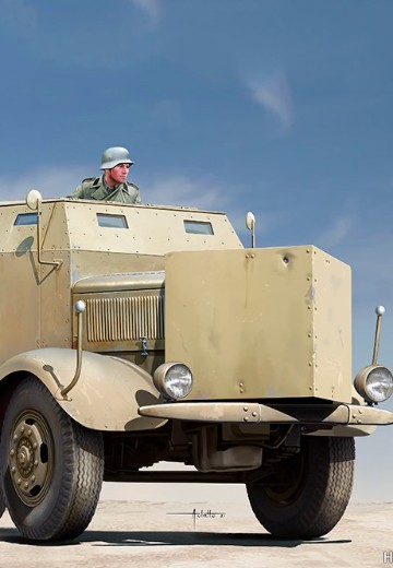 编号:09596 1/35 装甲车辆系列 L4500A装甲车搭载2cmFlak38防空炮 | Hpoi手办维基